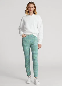 RLX Golf Ralph Lauren Women Multi Graphic Motif Stretch Pant Size 2 NWT 188$ - Picture 1 of 7