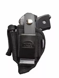 Beretta Tomcat 3032, 32 ACP, 20 Nylon Gun holster With Built-In Magazine Pouch - Picture 1 of 2