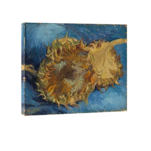 Canvas Print Pic Van Gogh Painting Repro Home Decor Wall Art Sunflower Framed - Picture 1 of 8