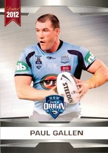 2012 CRONULLA SHARKS NRL Card PAUL GALLEN Limited Edition State Of Origin - Bild 1 von 3