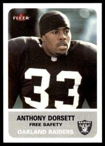 2002 Fleer Tradition Anthony Dorsett Oakland Raiders #123 - Picture 1 of 2