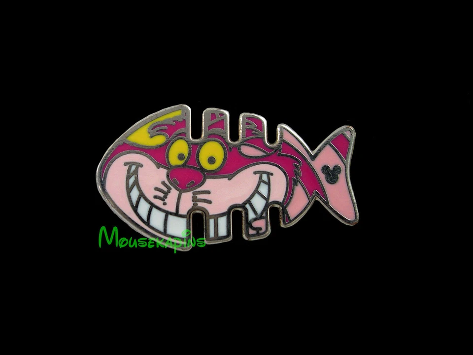 Alice in Wonderland CHESHIRE CAT as FISH Disney Hong Kong 2018 PIN - Image 1 of 1