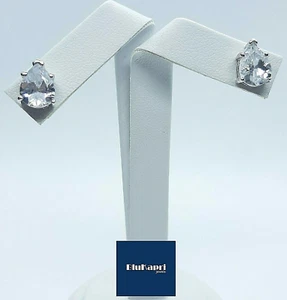 Orecchino Donna in argento 925 GOCCIA zircone bianco - Foto 1 di 6