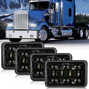 4PCS 4x6" LED Headlights HI/Low For Freightliner FLD120 1988-2010 FLD112 Classic - Picture 1 of 11