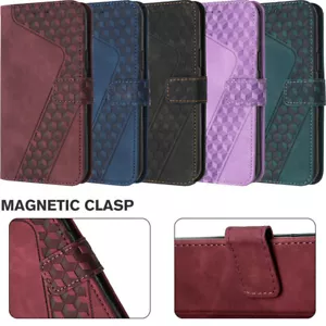 Shockproof Embossing Wallet Case Phone Cover for TCL 505 501 305 50XL 40R 40SE - Picture 1 of 16