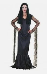 La familia Adams Morticia Adams Disfraz adulto Vestido negro pequeño - Imagen 1 de 3