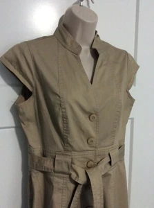 Rafaella ladies size 6 button down stretch career belted dress - Picture 1 of 7
