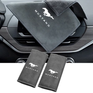 Mustang Microfiber Towel - Car Cleaning Drying Cloth - Hemming - Car Care - Picture 1 of 8
