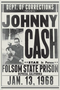 JOHNNY CASH FOLSOM GEFÄNGNIS 24 X 36 POSTER KULTIGES KONZERT ROCKMUSIK WALK THE LINE!! - Bild 1 von 1