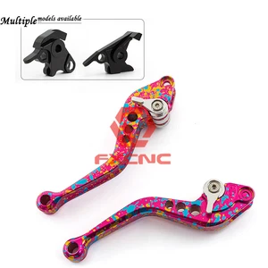 For 848 /EVO Scrambler Cafe Racer Short Camouflage Clutch Brake Levers - Picture 1 of 11
