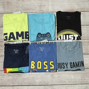 Lot Of Boys Shirts Size XXL (16) NWT! 6 Shirts For Fall/Winter. Video Game Theme - Picture 1 of 18