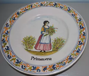 Plats en Faience de Banyoles XVIIIème SPANIA ancien Espagne - Zdjęcie 1 z 4