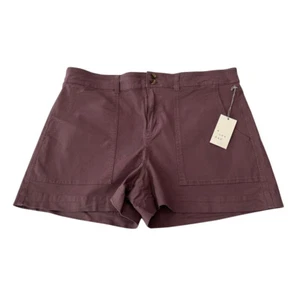 Pantalones Cortos Mujer Un Nuevo Día Talla 18 Ciruela Púrpura Tiro Alto Elastizados - Imagen 1 de 4
