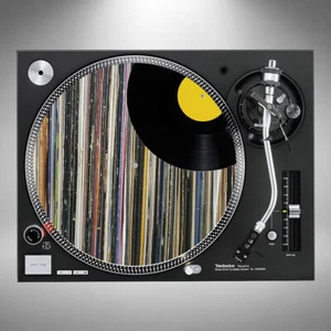 Vinyl Record 12" DJ Slipmat Vinyl Junkie Turntable - Picture 1 of 1