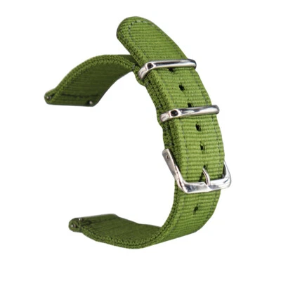 Correa de reloj tejida de lona de nailon premium conector universal 18/20/22/24 mm Foto 1 de 4