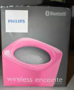 Philips Bt100p 27 Wireless Mini Portable Bluetooth Speaker Pink - Picture 1 of 4