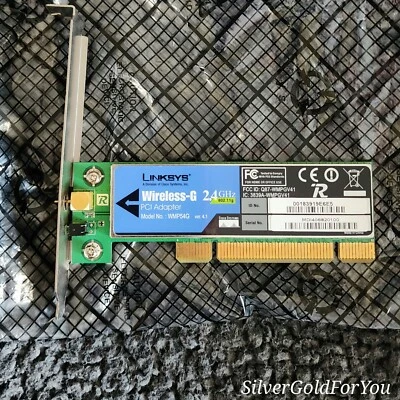 Linksys Wireless-G PCI Adapter NEW Wi-Fi Card 2.4GHz Network 54Mbps WMP54G - Image 1 of 4