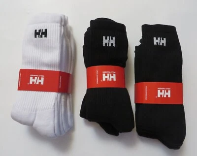 Paquete de 3 calcetines deportivos Helly Hansen para hombre negros o blancos talla 38-41, 40-43, 41-44, 45-47 Foto 1 de 2