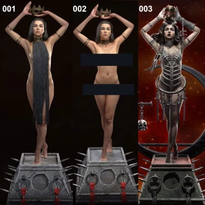 Witch & Crown Figure 3D Print Model Kit Unpainted Unassembled 3 Version NSFW - Picture 1 of 14