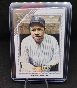 BABE RUTH - 2022 Topps Gallery #152 Printer Proof - New York Yankees