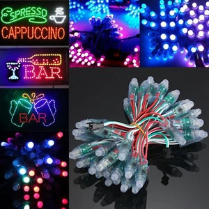 50PCS DC5V WS2811 Pixel Light RGB 0.3W IP65 12mm Christmas/xmas Decoration light - Picture 1 of 4
