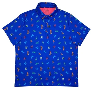 Polo Golf Birdie Bound Drinks Martini Margarita Performance Elasticizzata Uomo Taglia XL - Foto 1 di 4