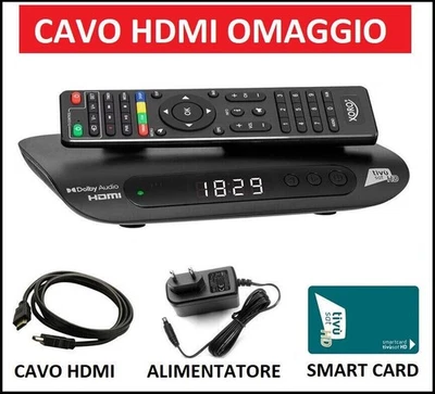 Ricevitore Satellitare Full HD Tvsat Decoder HDMI Tivusat Con Tessera Tv sat - Immagine 1 di 4