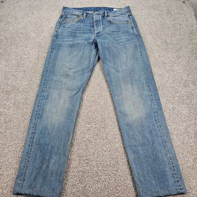 Rag Bone Fit 2 Slim Jeans Light Wash Blue Denim Button Fly Women Size 34x30 READ - Image 1 of 4