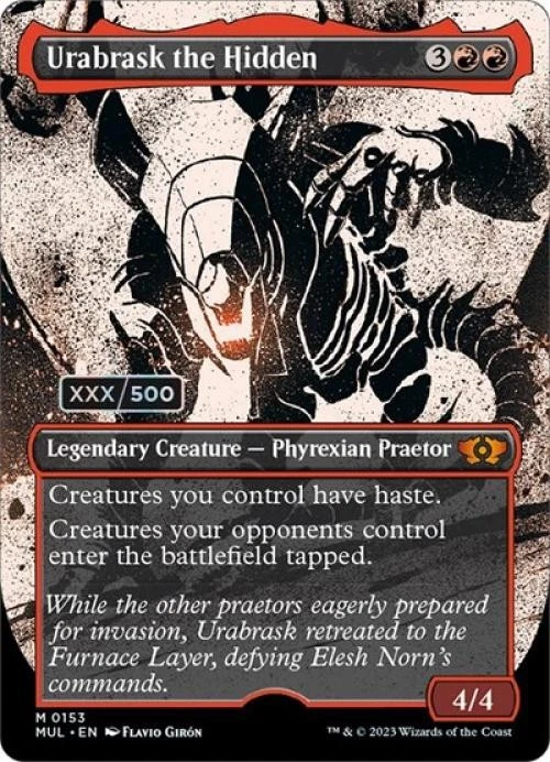 MTG English Urabrask the Hidden (Serialized) NM Foil - Image 1 of 1