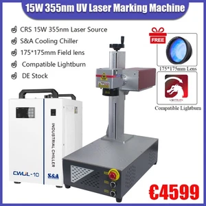 15W UV Laser Marking Machine For Wood Acrylic Glass Metal S&A Chiller Universal - Bild 1 von 13