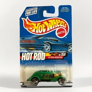 2000 HOT WHEELS #008 ‘33 FORD ROADSTER HOT ROD MAGAZINE SERIES 4/4 Green - Picture 1 of 3