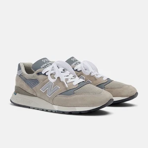 NIB men's 10.5 New Balance 998 U998GR grey/white made in USA - Picture 1 of 5