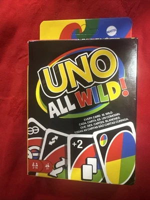 Uno All Wild By Mattel Games, Cards Are New And Sealed, With Instructions. - Image 1 of 4