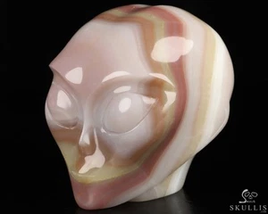 4.0" Afghanistan Jade Star Being Female Alien Crystal Skull , Sculpture - Picture 1 of 7