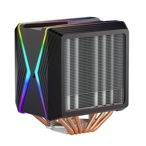 Redragon C218 Dual Tower CPU Air Cooler, A-RGB CPU Cooling Fan, 120mm PWM Low No - Photo 1/9
