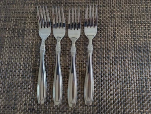 4er Set Oneida Vista Edelstahl Besteck Tafelgabeln hell und glänzend - Bild 1 von 6