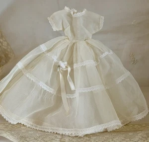 Vintage Puppen Spitzenkleid für französische oder deutsche Biskuitpuppe oder frühe antike 8 Zoll L - Bild 1 von 16