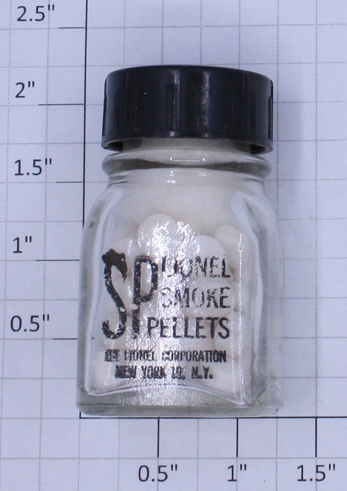 Pellets de humo vintage Lionel SP - botella transparente (10) Foto 1 de 1