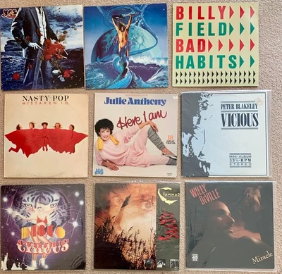 Lot 9 x Vinyl records 1970s - 80s LP Yes, Billy Field, Clannad & More  VG - Image 1 of 2