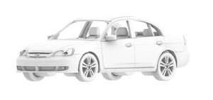 Stampa 3D 1/72 Civic 7a generazione non verniciata - Foto 1 di 4