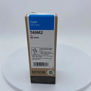 NOWY ZAPIECZĘTOWANY Epson T49M2 CYAN Barwnik Tusz sublimacyjny do drukarki SC-F570/F571/F170 - Zdjęcie 1 z 2