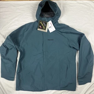 Marmot Minimalist Jacket Mens XXL Blue Goretex Hood Hiking Rain Gorpcore New - Picture 1 of 17