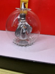 VTG Resl Lenz Christmas ANGEL Silver Metal Foil Glass West Germany MCM Ornament - Picture 1 of 6