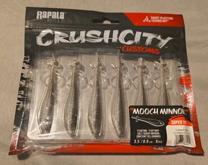 Ganz neu Crush City Rapala Mooch Minnow 3,5" Super TPE Gizzard Shad - Bild 1 von 3