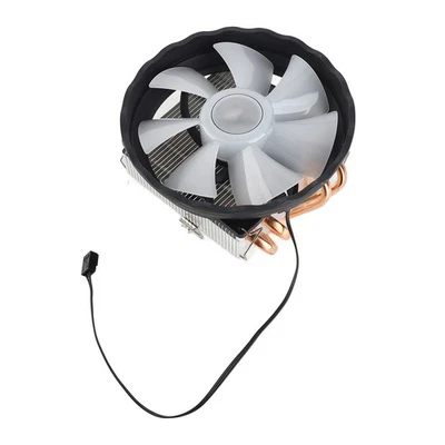 For CPU Cooler 4 Copper Heat Pipes 3Pin Colorful Quiet Cooling Fan Replacement - Image 1 of 4