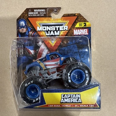 Captain America (Marvel) Monster Jam Truck (Spin Master)(2024) - Image 1 of 2