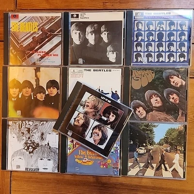 10 Beatles CDs Abbey Road Rubber Soul Let It Be Please Revolver Help! Submarine  - Image 1 of 4