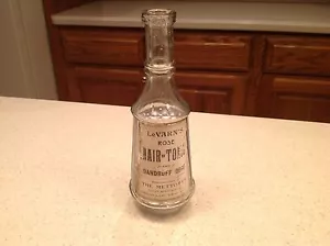 Antigua botella tónica para cabello de peluquero boticario Le Varn's Granville Nueva York - Imagen 1 de 12