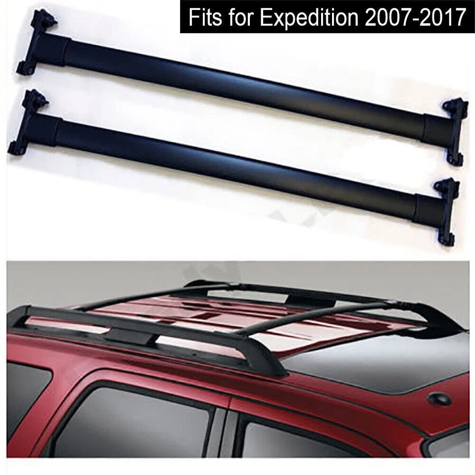 Fits for Ford Expedition 2007-2017 aluminum luggage roof rails cross bar 2pcs - Image 1 of 4