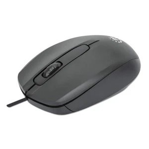 Manhattan Comfort II USB Wired Mouse, Black, 1000dpi, USB-A, Optical, Ambidex... - Picture 1 of 1